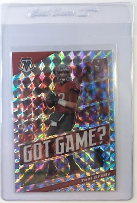 2020 Mosaic Silver Prizm Got Game Tom Brady #GG2, GSC Gem Mint 10, Quick Grade - Image 1 of 2