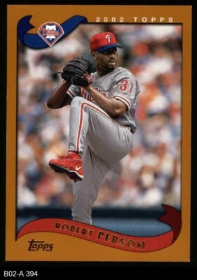 2002 Topps #394 Robert Person Phillies 8 - NM/MT - Image 1 of 2
