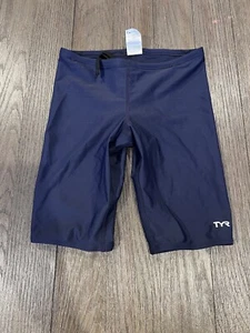 Mens TYR  Blue Spandex Jammers Compression Shorts swimsuit 30 - Picture 1 of 1