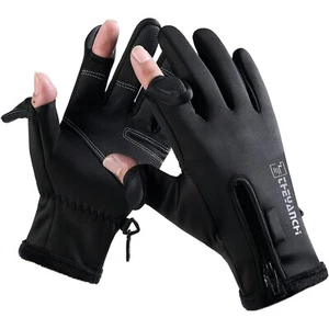 Angelhandschuhe Wasserdicht 2 Fingerlose Fischer Rutschfest Angeln Handschuhe DE - Bild 1 von 12