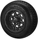 (4) 205/50-10 Dot Tires On 10X7 Matte Black Revenge Wheels With Black Inserts