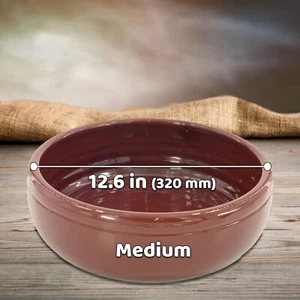 Handmade Fully Glazed Cooking and Serving Pot, Terracotta Cookware, Oven Safe - Picture 1 of 8