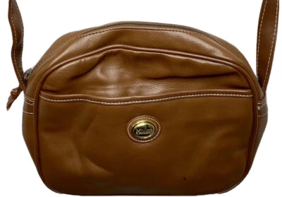 Bolso Bandolera Monet Cuero Genuino Correa Ajustable Marrón Negro Blanco Foto 1 de 4