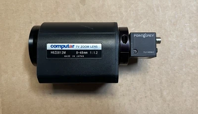 COMPUTAR TV ZOOM LENS H6Z0812M with PointGrey FL2-14S3m-C Camera (Untested) - Image 1 of 4
