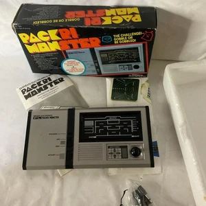 Packri Manster Handheld Game PAC Man Bandai VTG 1981 W/ Box Works  - Picture 1 of 13
