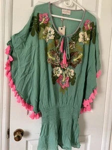 Women Miss June Paris Tunic/Blouse (New with Tags) One Size - Picture 1 of 4