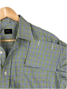 Robert Talbott Carmel Mens Plaid Button Down Long Sleeve Shirt Blue Green NoSize - Picture 1 of 8