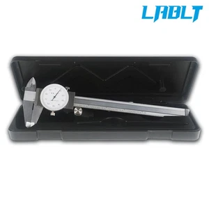 LABLT 1PC 6" DIAL CALIPER CARBON STEEL SHOCKPROOF 0.001" OF ONE INCH DURABLE - Picture 1 of 7