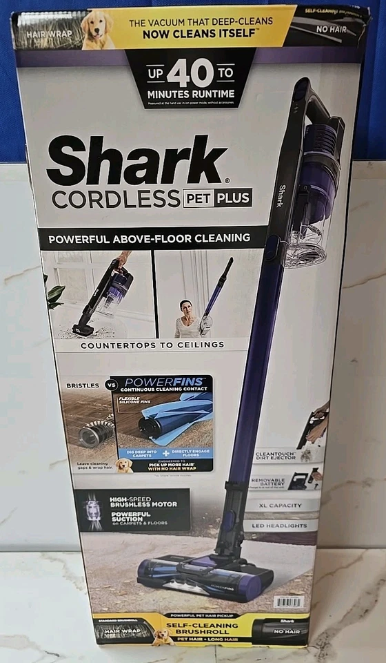 Aspiradora con varilla inalámbrica Shark Rocket Pet Pro con rodillo de limpieza IZ162 NUEVA Foto 1 de 1