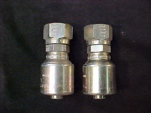 2  NEW Gates 8G-8FPX   G25111-0808 Hydraulic Hose Fittings MegaCrimp - Picture 1 of 3