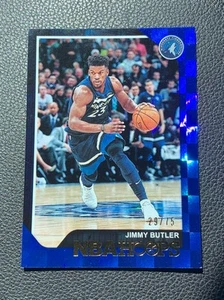 2017-18 Hoops Blue Checkerboard #18 Jimmy Butler /75 - Picture 1 of 2