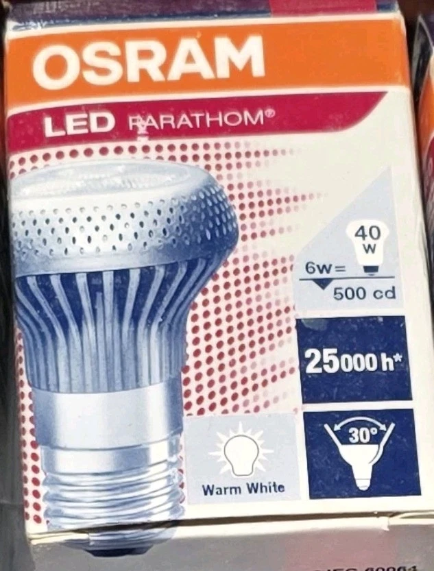  OSRAM PARTHOM R50 LED Lamp  6W-- 40w  E14  3000K Warm White - Image 1 of 1
