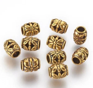 10er Set Tibetisches Silber Fass Perlen 10x8 mm - Bild 1 von 2