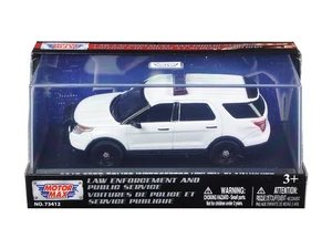 Motormax 79476 2015 Ford Police Interceptor Utility Plain White 1/43 - Picture 1 of 1