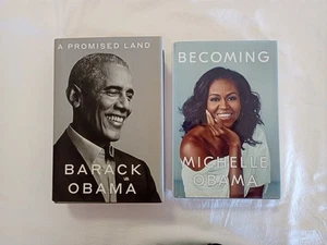 Barack Obama 'A Promised Land' + Michelle Obama 'Becoming' President Book - Picture 1 of 16