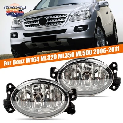 Par de faros antiniebla halógenos para Mercedes Benz W164 ML350 ML500 2006-2009 Foto 1 de 4