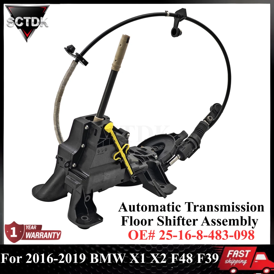 Conjunto de palanca de cambios de piso de transmisión automática para BMW X1 X2 F48 F39 2016-2019 Foto 1 de 4