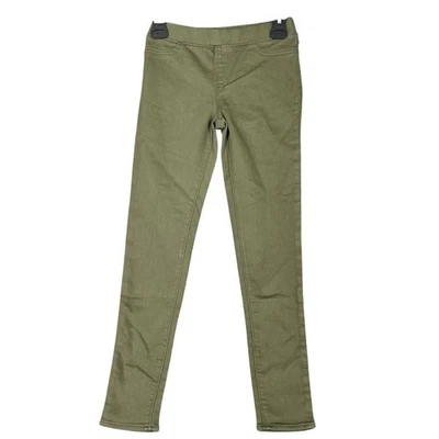 Lands End Niñas Jeggings Talla 12 Verde Oliva Pantalones Pull On Estilo Informal Escuela Foto 1 de 4