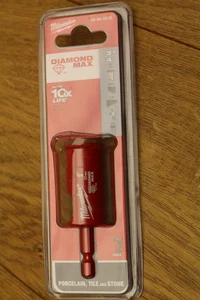 MILWAUKEE DIAMOND PLUS Hole Saw 3/4 Inch Tile Stone GBR 49-56-0515 - Picture 1 of 2