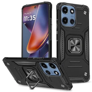 Military Grade Robust Series Dual Layer Hybrid Case with Ring Grip for Moto - Picture 1 of 4