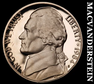 1984-S Jefferson Nickel - Choice Gem Proof  Lustrous  No Reserve  #G53 - Picture 1 of 2