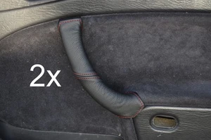Rojo Pegatina Para Saab 900 900I 93 9-3 2X Cuero Manija Cubiertas a Medida Nuevo - Imagen 1 de 3
