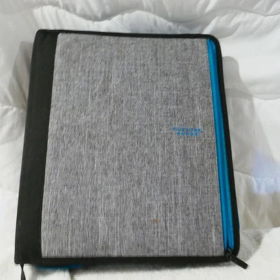 Carpeta Mead Five Star Trapper Keeper Folio Azul, Gris y Negro Estilo Cremallera Foto 1 de 4