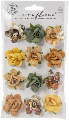 Prima Marketing Mulberry Paper Flowers Beautiful Sunset/Diamond - Image 1 of 4