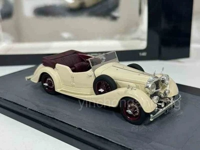 MATRIX 1/43 1938 ALVIS 4.3 LITRE CROSS & ELLIS TOURER IN CREAM/WHITE MX10105-031 - Image 1 of 4