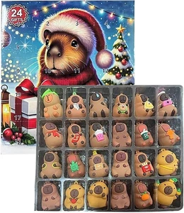 Capybara Advent Calendars 2025, 24 Days Christmas Countdown Toys, Calendar - Picture 1 of 10