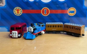 Thomas & Friends Capsule Plarail Snowplow Thomas Annie Clarabel Bertie Lot Tomy - Picture 1 of 1