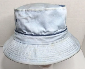 Sombrero de pescador cubo de algodón azul claro vintage - Imagen 1 de 8
