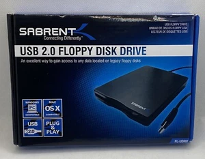 Lecteur de disquette Sabrent USB 2.0 FL-UDRV neuf boîte ouverte - Photo 1/10