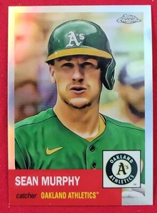 2022 Topps Chrome Platinum Anniversary SEAN MURPHY #244 Refractor A's Braves - Picture 1 of 2