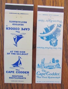 CUBIERTAS DE LIBRO DE CERILLAS DE RESTAURANTE CAPE CODDER: HQ: LEXINGTON, KENTUCKY MATCHCOVERS C18 - Imagen 1 de 2