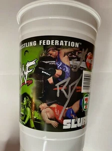 ROB VAN DAM 711 SLURPEE CUP - SIGNED - WWF - Picture 1 of 4