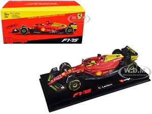 Case Scratched FERRARI F1-75 #16 LECLERC F1 FORMULA ONE 1/43 BBURAGO 36831 CL - Picture 1 of 1