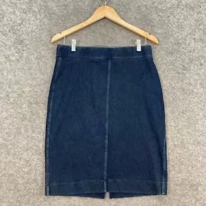 Sussan Womens Skirt Size S Small Straight & Pencil Blue Denim Zip 6704 - Picture 1 of 12