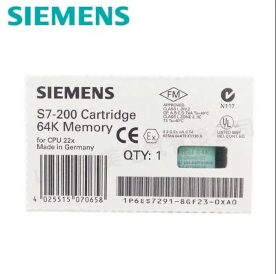NEW Siemens S7-200 Cartridge 64k Memory 6ES7 291-8GF23-0XA0 free shipping - Image 1 of 3