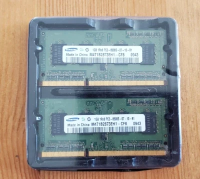 SAMSUNG 1GB 1RX8 PC3-8500S-07-10-B1 M471B2873EH1-CF8 RAM Memory (2) - Image 1 of 3