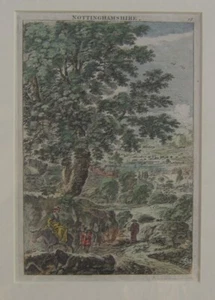 Nottinghamshire: Antike Landkarte von George Bickham, 1754 (Ausgabe 1796) - Bild 1 von 1