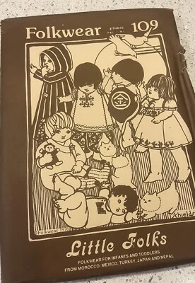 Folkwear Sewing Pattern Little Folks Morocco Mexico Turkey Japan Nepal Kids 1976 - Image 1 of 4