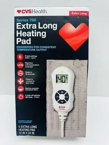 CVs Health Series 700 Extra Long Heating Pad 12 IN X 24 - Picture 1 of 4
