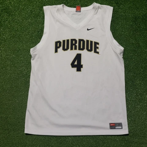Vintage Nike Purdue Boilermakers Basketball Jersey #4 Black Size Youth XL Cover