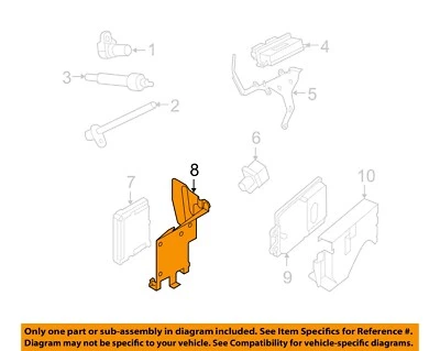Sistema de encendido FORD OEM 08-10 E-350 Super Duty - Soporte de montaje Ecm 4C2Z12A659DA Foto 1 de 2
