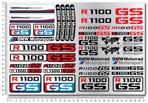Juego de calcomanías de motocicleta R1100GS 37 pegatinas de calidad bmw r1100 gs - Imagen 1 de 8