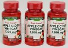 3 PACK-Organic Nature's Truth Apple Cider Vinegar 1200 mg 60 Capsules EXP2023