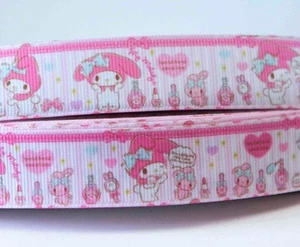 1M X 22mm Grosgrain Ribbon Craft DIY Cake Decoration Hair Bow My Melody Cartoon - Picture 1 of 1