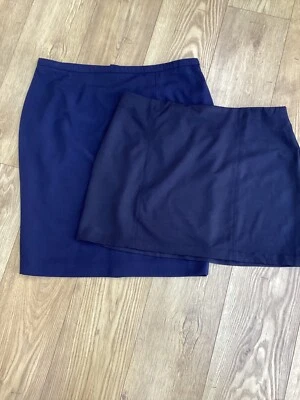 2 Navy M&S Skirts size 18 - Image 1 of 4