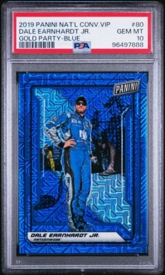 2019 Panini National Convention VIP Blue Prizm /15 Dale Earnhardt Jr #80 Psa 10 - Image 1 of 2